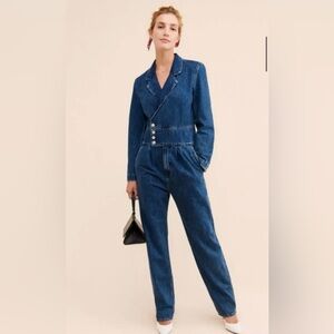 AGOLDE Blue Denim Jumpsuit